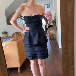 BCBG Black Strapless Dress